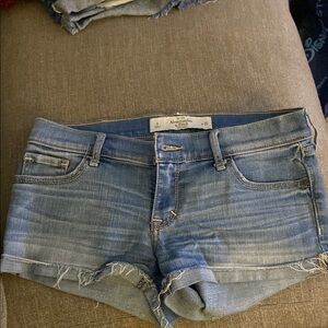 Abercrombie & Fitch Blue Denim Shorts